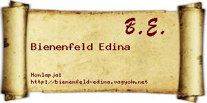 Bienenfeld Edina névjegykártya